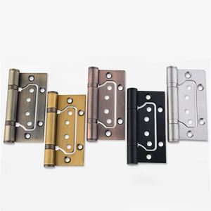 Charnières de porte papillon d'angle en acier inoxydable avec ressort intégré, angle d'ouverture de 180 degrés, installation facile, quincaillerie moderne - Product Image 1