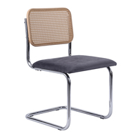 Chaise de restaurant en rotin pour salle à manger moderne nordique bon marché en gros pour l'extérieur chaise de table à manger pour salle à manger pour restaurant