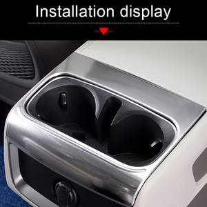 Accesorios interiores de acero inoxidable automotriz OEM para 2021 <span class=keywords><strong>Kia</strong></span> <span class=keywords><strong>Carnival</strong></span> 2nd Drain Cup Panel Trim Frame - Product Image 5