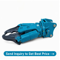 Cisaille hydraulique hybride We-Attach WC15D-CC 17-25T de type CC à double mâchoire, lames allongées, valve à haut débit, garantie 1 an, cisaille de démolition