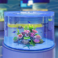 Sphère acrylique ronde pour aquarium, plaque transparente moulée, sans joint, résistante aux rayures