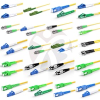 Cordon de brassage optique OEM en gros LSZH FTTH, monomode LC SC UPC APC 1m 2m 3m, câble de brassage de fibre optique SM pour réseau