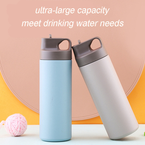 Custom Stainless Steel Water Bottle With Straw And Portable Handle - Product Image 4