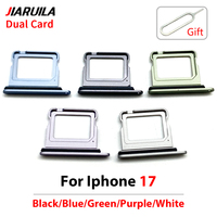 Bandeja para Doble Tarjeta SIM para iPhone 17 16 16E 15 14 Plus 13 12 Mini 11 Pro X XR XS Max Soporte Adaptador de Tarjeta Sim Repuestos al por Mayor