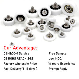 <span class=keywords><strong>Roulement</strong></span> à billes en nylon surmoulé en plastique, taille et couleur personnalisées, durable, faible bruit, pour système coulissant, matériel OEM - Product Image 3