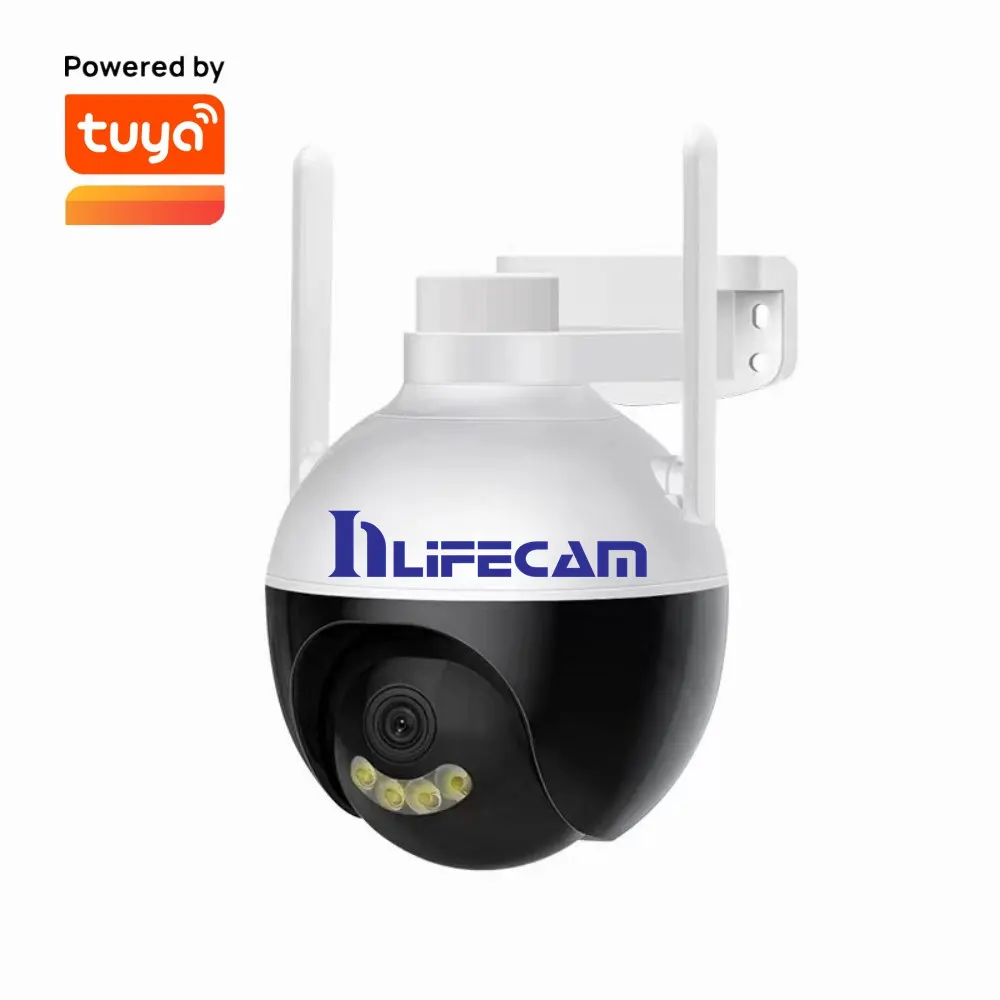 Tuya akıllı APP 3. 5.0MP/5.0MP tam renkli PTZ IP kamera açık kablosuz WIFI gözetim kamera AI insansı algılama CCTV