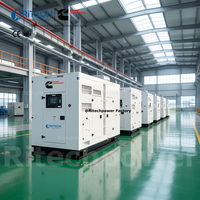 Generador Diésel Ritech de 250 KVA, 200 KW, Eléctrico, Silencioso, de Bajo Precio, Trifásico, de 250 KVA, Sistema de Alimentación de Reserva