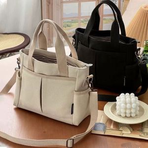 Bolsa de Lona con Cremallera, Personalizable con Logotipo, para Estudiantes, Portátil, de Mano y Bandolera, para Viajes Diarios y Uso Casual, Ideal para el Supermercado - Product Image 2