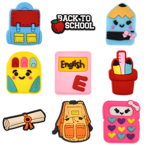 Accesorios de PVC negros impermeables para decoración de <span class=keywords><strong>zuecos</strong></span> y botas de seguridad, ideales para profesores y la escuela. - Product Image 2
