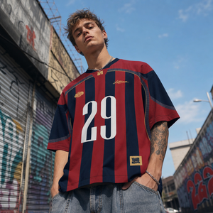 Camiseta de Fútbol Personalizada al por Mayor, Tejido Transpirable de Secado Rápido, Logotipo, Número y Nombre del Equipo Personalizables para Clubes Deportivos - Product Image 1