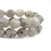 Perles de pierre naturelle facettées en forme de losange de 8 mm faites à la main, turquoise, agate, grenat, quartz rose pour bracelet