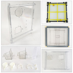 Rahatlatır çift cam papağan kafesi özel kuş kafesleri çift kuş üreme kafesi satılık - Product Image 4