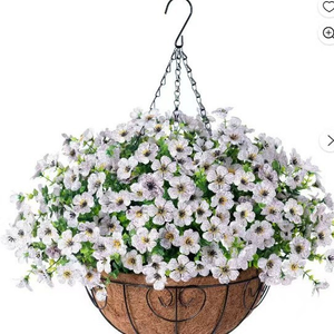 Nouvelle couronne de printemps suspendue pour porte d'entrée, décoration florale artificielle en soie au toucher réel - Product Image 3