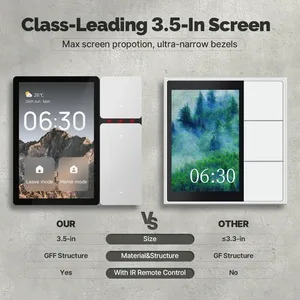 Panneau de commande intelligent Tuya WiFi 3,5 pouces avec écran, 3 relais, 3 boutons physiques et télécommande <span class=keywords><strong>IR</strong></span> pour la maison avec contrôle vocal Sigmesh - Product Image 2
