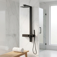 Panneau de douche mitigeur LANO Best Bathroom en acier inoxydable 304 brossé