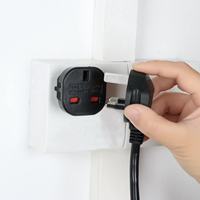Adaptateur de prise UK vers prise allemande 10A 16A avec 2 prises pour l'Espagne, la Pologne, convertisseur adaptateur 3 broches vers 2 broches