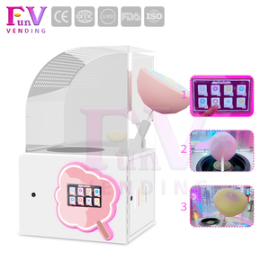 Shopping Mall Mini <strong>Cotton</strong> <strong>Candy</strong> Vending <strong>Machine</strong> Electric Intelligent Maintenance Cost - Product Image 2