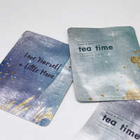 Machine d'emballage automatique de sachets de thé étanche à l'humidité pour sachet de thé avec 3 sacs à joint latéral et fermeture à glissière