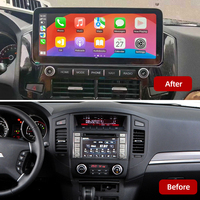 Carplay pour Mitsubishi Pajero V97 2007-2020 Lecteur DVD de voiture 12,3 pouces Radio Android Écran tactile Navigation GPS