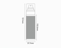 Flacons pulvérisateurs en plastique transparents rechargeables de 100 ml pour cosmétiques de voyage, toner, soins de la peau, brume fine, parfum