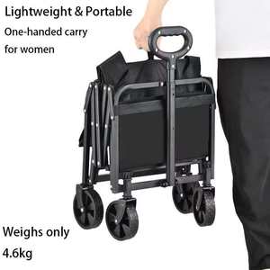 Chariot pliable multifonctionnel pour enfants, poussette pour pique-nique en plein air, camping - Product Image 5