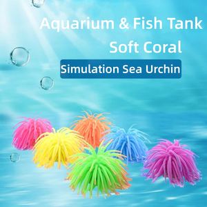 <span class=keywords><strong>Aquarium</strong></span> Decoratie Nieuwe Stijl Zacht Koraal Simulatie Siliconen Zee-egel Ornamenten Aquaria & Accessoires - Product Image 6