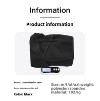 Correcteur de posture dorsal réglable, ceinture de soutien pour les épaules, orthèse dorsale, coussinets de soutien pour les épaules