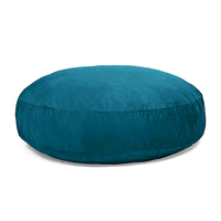 Offre Spéciale vente en gros de sac de haricots en mousse de velours, énorme housse de sac de haricots en vrac de forme ronde, Pouf de salon
