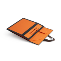 Ensemble d'emballage pliable portable prêt à être expédié, boîte-cadeau en papier avec ruban noir pour vêtements, artisanat, parfum
