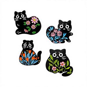 Émail doux et dur bon marché pour alliage de zinc, plaqué or, lettres d'ange, animaux, breloques pour la fête des pères - Product Image 4