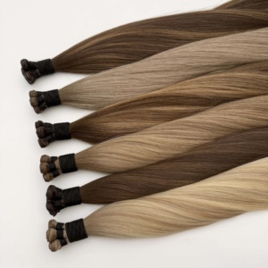 Extensiones de Cabello Humano Genius Weft Invisibles, Cabello Humano Natural Liso, Extensiones de Cabello Genius Weft Color Negro - Product Image 5