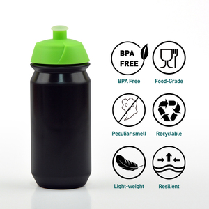 Bouteilles d'eau de sport portables de type pression écologiques sans BPA de qualité alimentaire avec logo personnalisé Bouteille de vélo en plastique - Product Image 2
