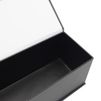 Emballage personnalisé pour vin, whisky/vodka, boîte rigide en carton écologique, vente en gros de bouteilles d'alcool, boîte cadeau magnétique de luxe noire mate