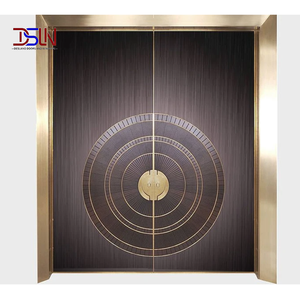 Porte d'entrée moderne de luxe personnalisée en aluminium, résistante aux ouragans, insonorisée, à rupture de pont thermique, cadre fin minimaliste, fabricant - Product Image 1