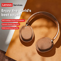 Casque audio sans fil supra-auriculaire Lenovo LS105 BT 6.0 ENC à réduction de bruit, design esthétique, qualité audio Hifi HD