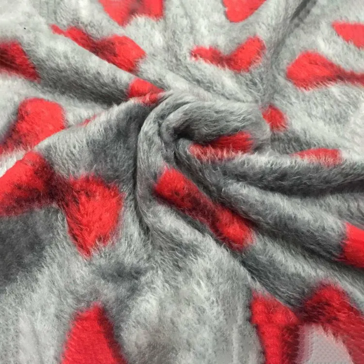 100% ポリエステルAntiピルKnit Polyester Plaid Printed Polar Fleece Fabric