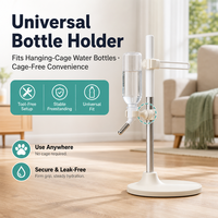 Nouvelle arrivée : abreuvoir universel suspendu pour animaux de compagnie, support d'eau vertical réglable et portable pour chiens et chats