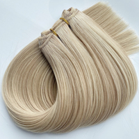 Extension de trame de machine de cheveux humains alignés à double cutical vierge invisible de qualité supérieure au prix de gros