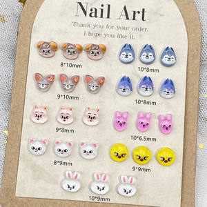 Accessori Mini 3D Cartoon Nail Art grazioso tridimensionale cucciolo di volpe in resina diamante armatura accessorio transfrontaliero - Product Image 1