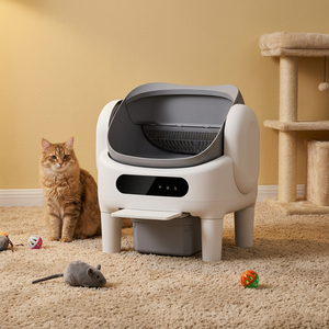 Smart Self-Cleaning Open <b>Top</b> Designed Litter Box Large Capacity Easy cleaning ABS+PP Material WiFi App Control for <b>Cats</b> OEM - Product Image 1