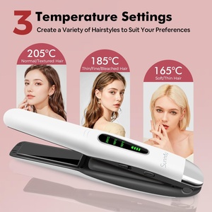 Plancha de Pelo Inalámbrica 2 en 1 SUNMAY <span class=keywords><strong>Voga</strong></span>, Mini Plancha de Titanio Recargable por USB, 5000 mAh, Calentamiento Rápido, 3 Niveles de Temperatura - Product Image 3