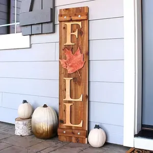 Fall Wooden Decor Fall Leaf Wood Sign Handmade Fall Autumn Decor