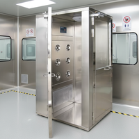 Nouvelle douche d'air intelligente à capteur infrarouge avec filtre HEPA, porte à verrouillage automatique et avis vocal pour usines pharmaceutiques