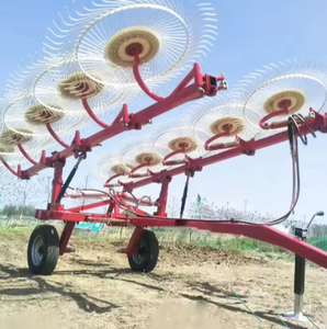 Râteau à doigts large de 5,5 m pour tracteur, couvre une grande surface efficacement, optimise le séchage du foin et des cultures fourragères - Product Image 4