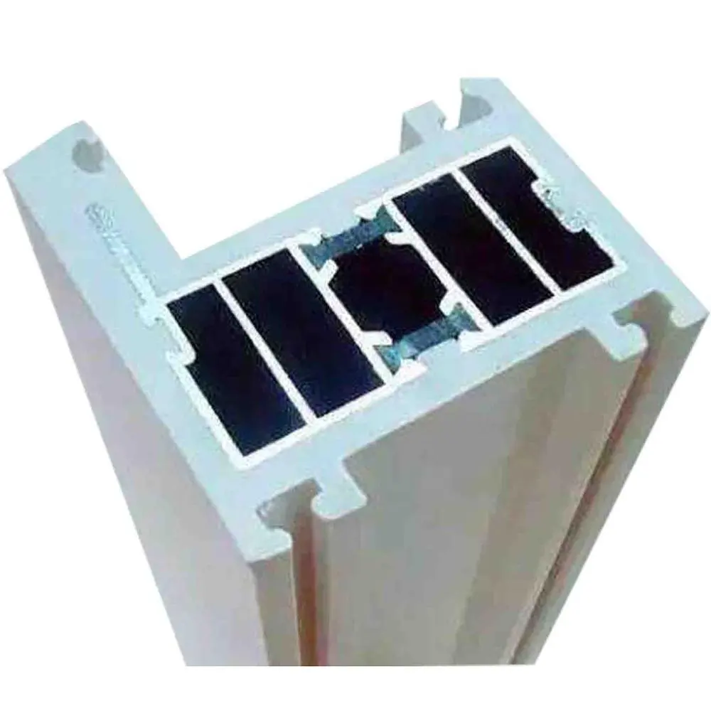 Profil Isolasi Plastik Aluminium Penghemat Energi Multi-rongga Sistem Profil Bingkai Aluminium