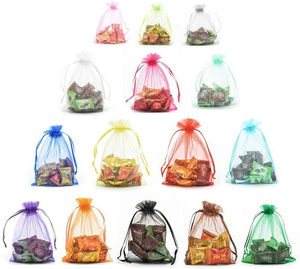 Sankira Jewelry Bag <strong>Organza</strong> Candy Bags Wedding Favour Sheer Drawstring Textile Package <strong>Pouches</strong> Gift Bag - Product Image 5