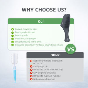 Nouvel arrivage : Brosse de nettoyage en silicone pour machine à crème glacée et accessoire à glace pilée, outil de nettoyage anti-rayures pour batteur <span class=keywords><strong>KitchenAid</strong></span> - Product Image 4