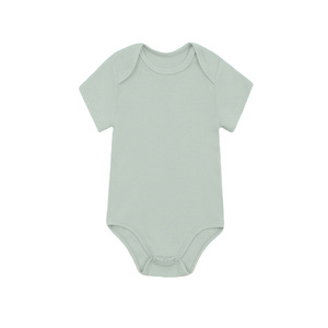 Body de Manga Corta de Color Sólido para Bebé, 100% Algodón, Mameluco Unisex para Recién Nacido, Mono para Bebé de 0 <span class=keywords><strong>a</strong></span> 18 <span class=keywords><strong>Meses</strong></span> - Product Image 3