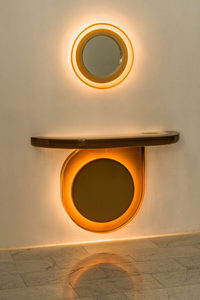 Chức năng lối vào nổi giao diện điều khiển Bảng với treo tường LED HD <span class=keywords><strong>Glass</strong></span> gương thiết kế đơn vị phòng khách hiển thị cho ngôi nhà hiện đại - Product Image 2