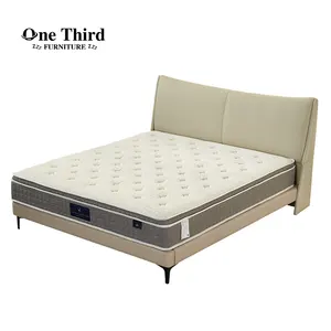 Cadre de lit pliable king size meubles de chambre à lits jumeaux de luxe lits en bois